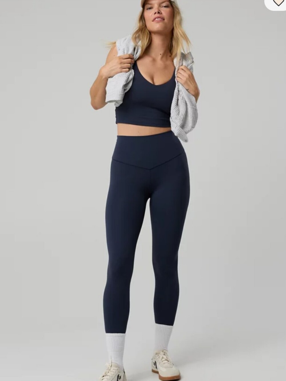 Aerie Real Me Navy Blue 7/8 Hi-Rise Leggings